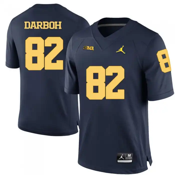 Michigan Wolverines Men's Amara Darboh #82 Blue Navy College Football Jersey 2415GHBL5