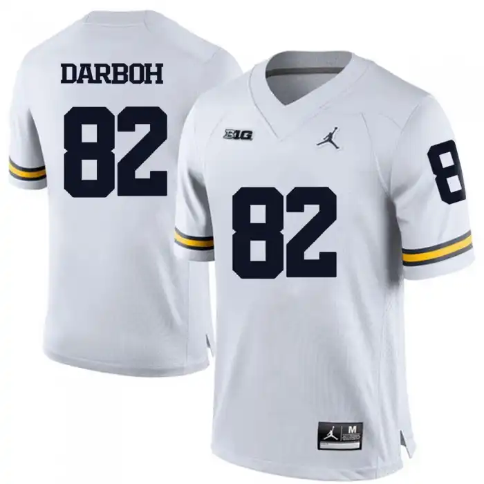 Michigan Wolverines Men's Amara Darboh #82 White College Football Jersey 2415JJPC0