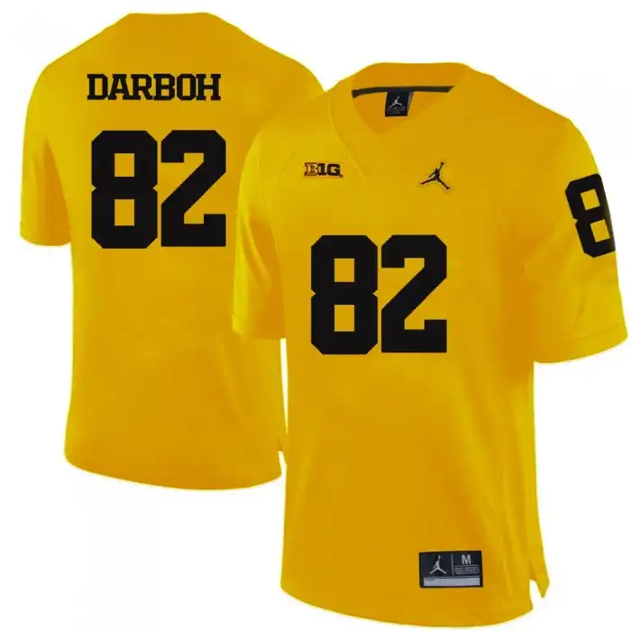 Michigan Wolverines Men's Amara Darboh #82 Yellow College Football Jersey 2415NLOY8