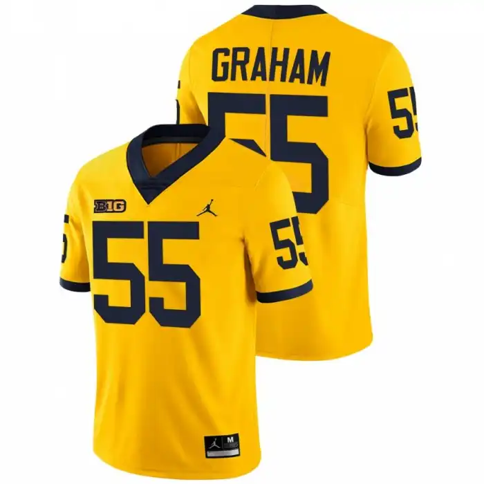 Michigan Wolverines Men's Brandon Graham #55 NFL Maize Limited Alumni College Football Jersey 2415KINY3