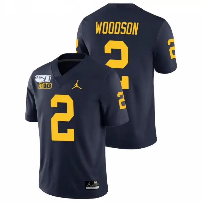 Michigan Wolverines Men's Charles Woodson #2 Alumni Navy Game Player College Football Jersey 2415GDYC2