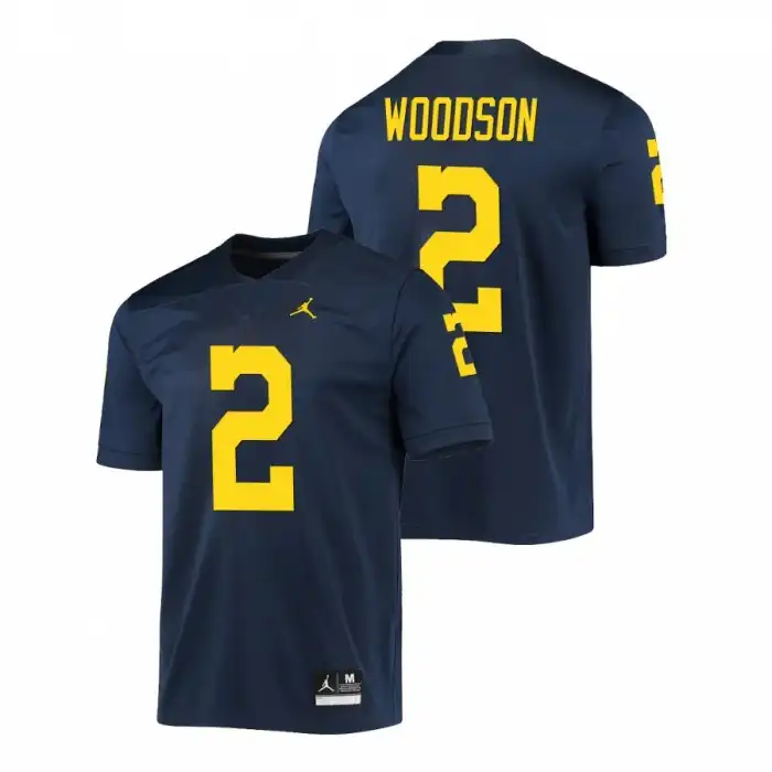 Michigan Wolverines Men's Charles Woodson #2 Game Navy College Football Jersey 2415IZEU0