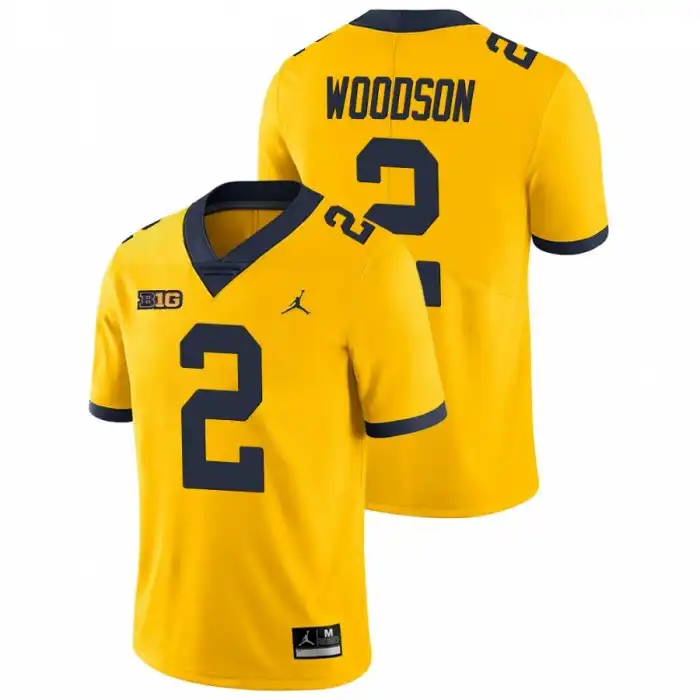 Michigan Wolverines Men's Charles Woodson #2 Game Yellow College Football Jersey 2415LOJV2