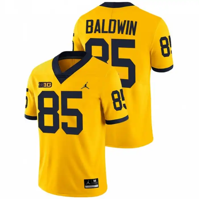 Michigan Wolverines Men's Daylen Baldwin #85 Limited Maize College Football Jersey 2415VSKL2