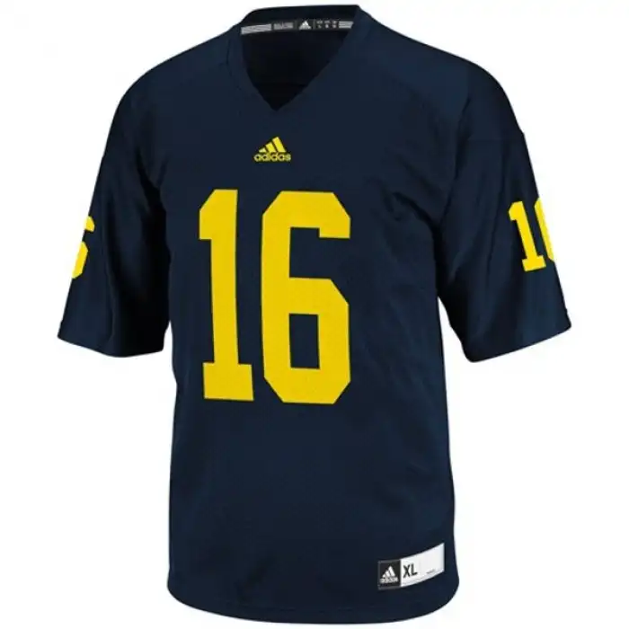 Michigan Wolverines Men's Denard Robinson #16 Blue College Football Jersey 2415RZLA6