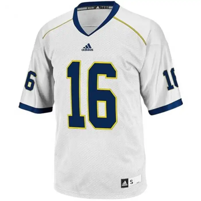 Michigan Wolverines Men's Denard Robinson #16 White College Football Jersey 2415TYIQ5