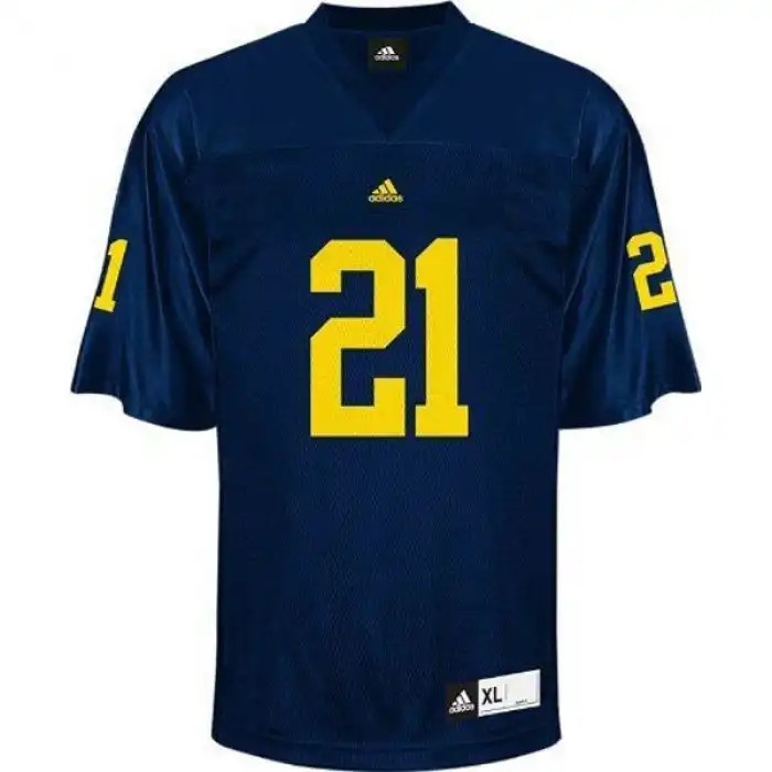 Michigan Wolverines Men's Desmond Howard #21 Blue College Football Jersey 2415RWVX3