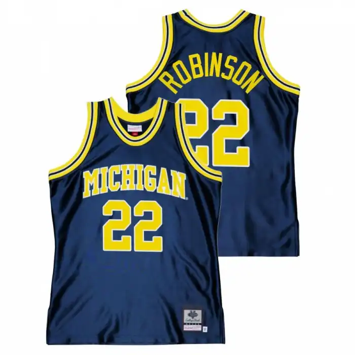 Michigan Wolverines Men's Duncan Robinson #22 Throwback Navy Alumni College Basketball Jersey 2415OEXS2