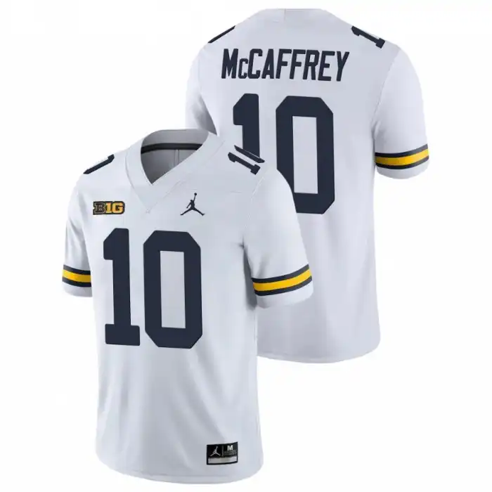 Michigan Wolverines Men's Dylan McCaffrey #10 Game White College Football Jersey 2415MSLU5