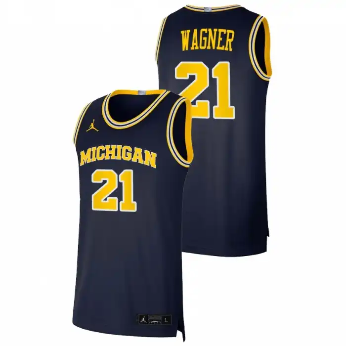 Michigan Wolverines Men's Franz Wagner #21 Navy 2021 Swingman Dri-FIT College Basketball Jersey 2415JVOC8