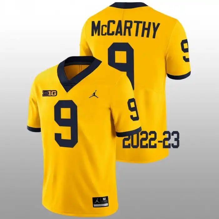 Michigan Wolverines Men's J.J. McCarthy #9 Maize Limited 2022-23 College Football Jersey 2415EJCE4