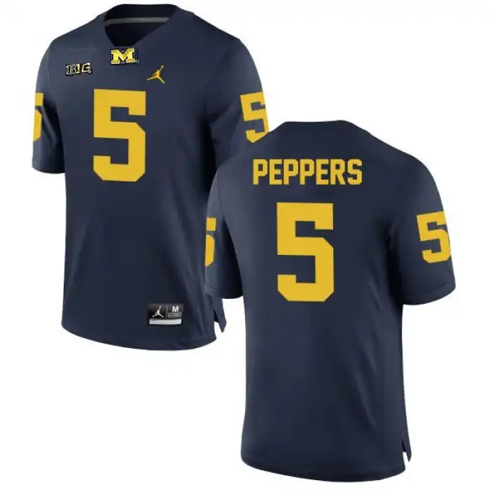 Michigan Wolverines Men's Jabrill Peppers #5 Alumni Navy Game College Football Jersey 2415IXFF4