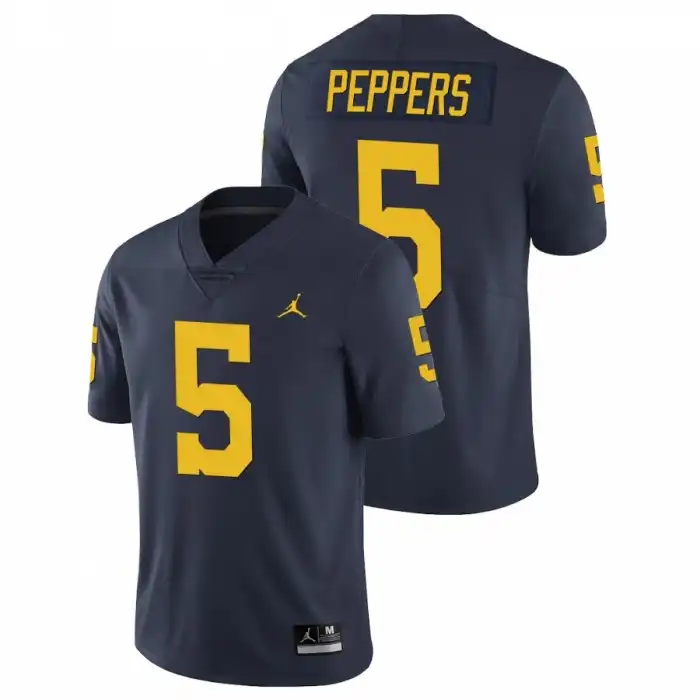 Michigan Wolverines Men's Jabrill Peppers #5 Limited Navy College Football Jersey 2415ZNFF0