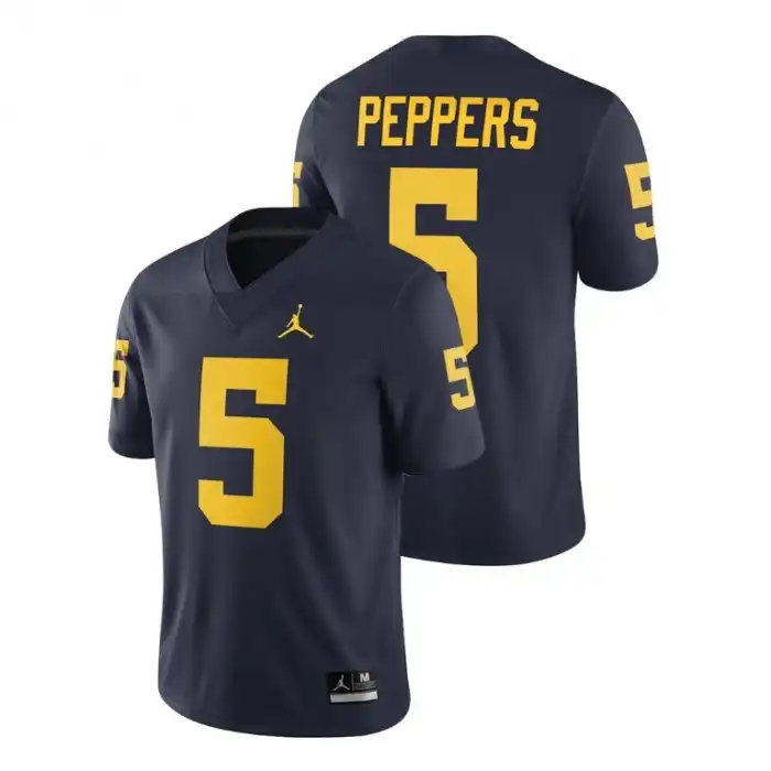 Michigan Wolverines Men's Jabrill Peppers #5 Navy Nike Game Alumni Player College Football Jersey 2415AXWH2