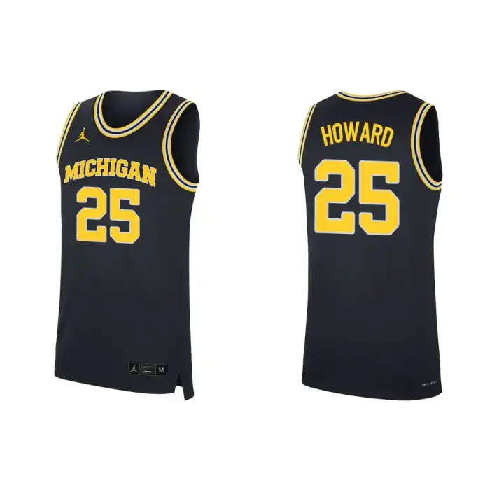 Michigan Wolverines Men's Jace Howard #25 Navy Replica College Football Jersey 2415XZHD3