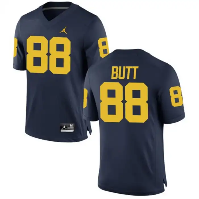 Michigan Wolverines Men's Jake Butt #88 Alumni Navy Game College Football Jersey 2415JOEG0