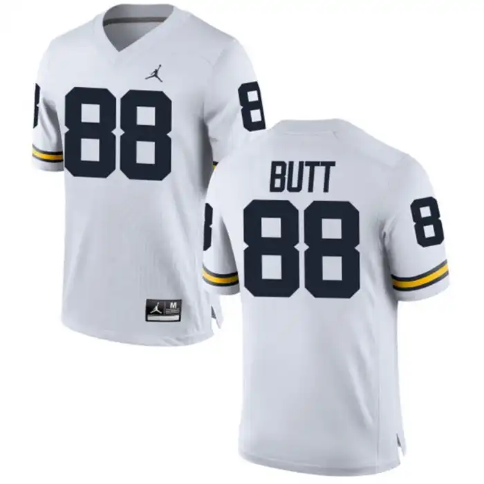 Michigan Wolverines Men's Jake Butt #88 Alumni White Game College Football Jersey 2415NFNW0