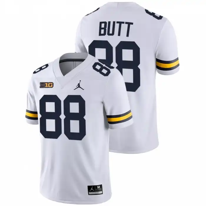 Michigan Wolverines Men's Jake Butt #88 National award winner White Game College Football Jersey 2415AXWV6