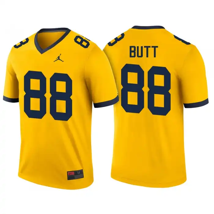 Michigan Wolverines Men's Jake Butt #88 Player Color Rush Maize Performance Game College Football Jersey 2415CQZS4