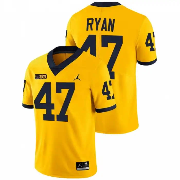 Michigan Wolverines Men's Jake Ryan #47 NFL Maize Limited Alumni College Football Jersey 2415XCRN3