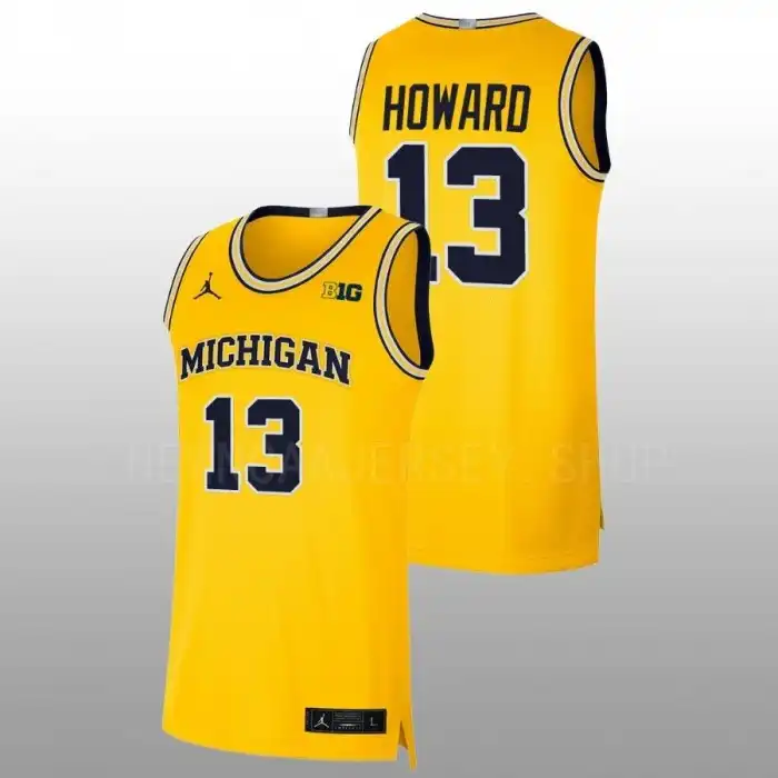 Michigan Wolverines Men's Jett Howard #13 Maize 2022-23 Limited College Basketball Jersey 2415PKRI2