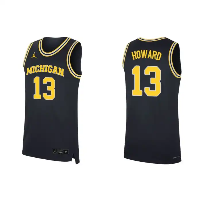 Michigan Wolverines Men's Jett Howard #13 Navy Replica College Football Jersey 2415NHLO8