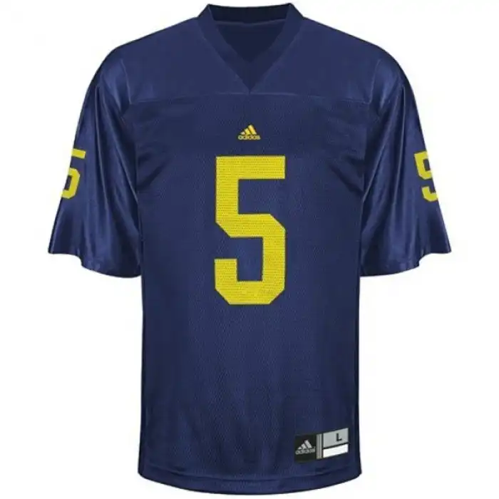 Michigan Wolverines Men's John Wangler #5 Blue College Football Jersey 2415KNYU4