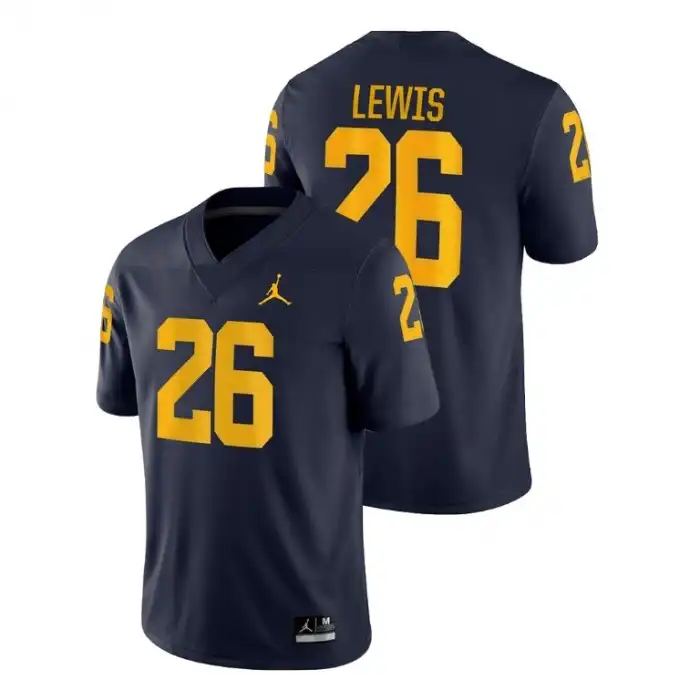 Michigan Wolverines Men's Jourdan Lewis #26 Game Navy College Football Jersey 2415IYBT6