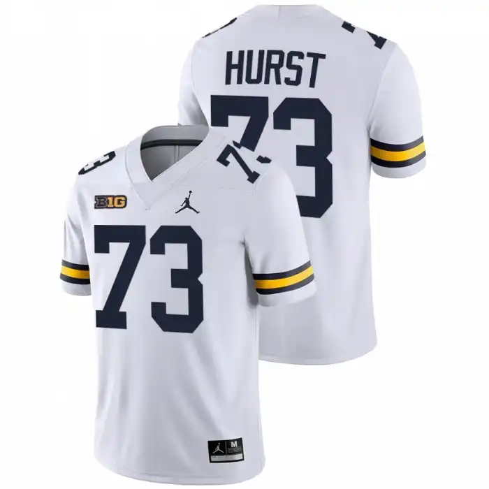 Michigan Wolverines Men's Maurice Hurst #73 NFL White Game Alumni College Football Jersey 2415PYKA1