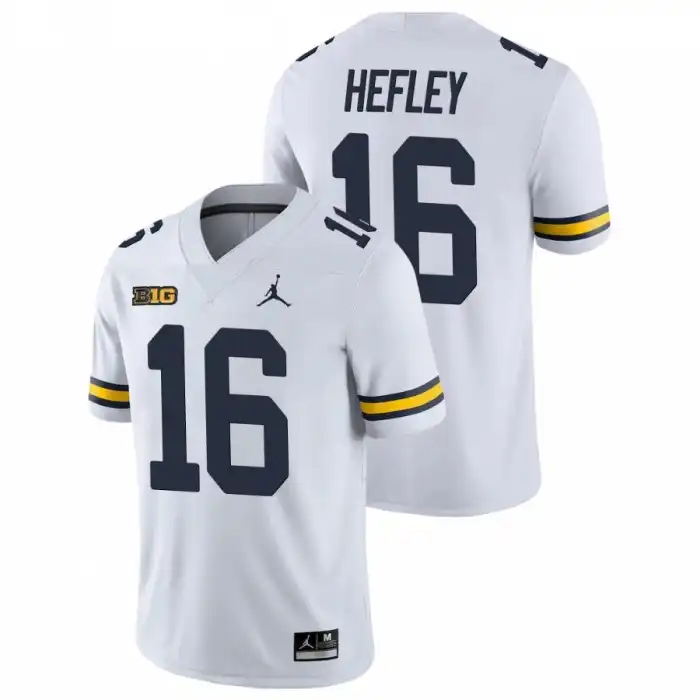 Michigan Wolverines Men's Ren Hefley #16 Game White College Football Jersey 2415FCCD8