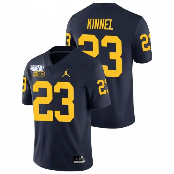 Michigan Wolverines Men's Tyree Kinnel #23 Alumni Navy Game Player College Football Jersey 2415XMHC3