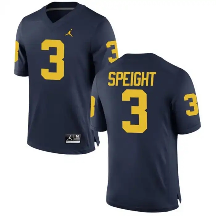 Michigan Wolverines Men's Wilton Speight #3 Alumni Navy Game College Football Jersey 2415AWYD6