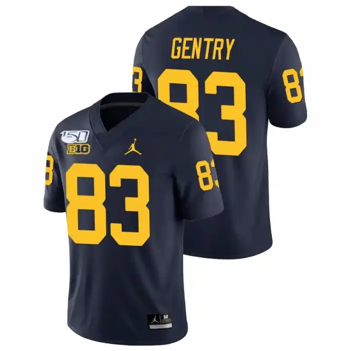 Michigan Wolverines Men's Zach Gentry #83 Alumni Navy Game Player College Football Jersey 2415HICM5