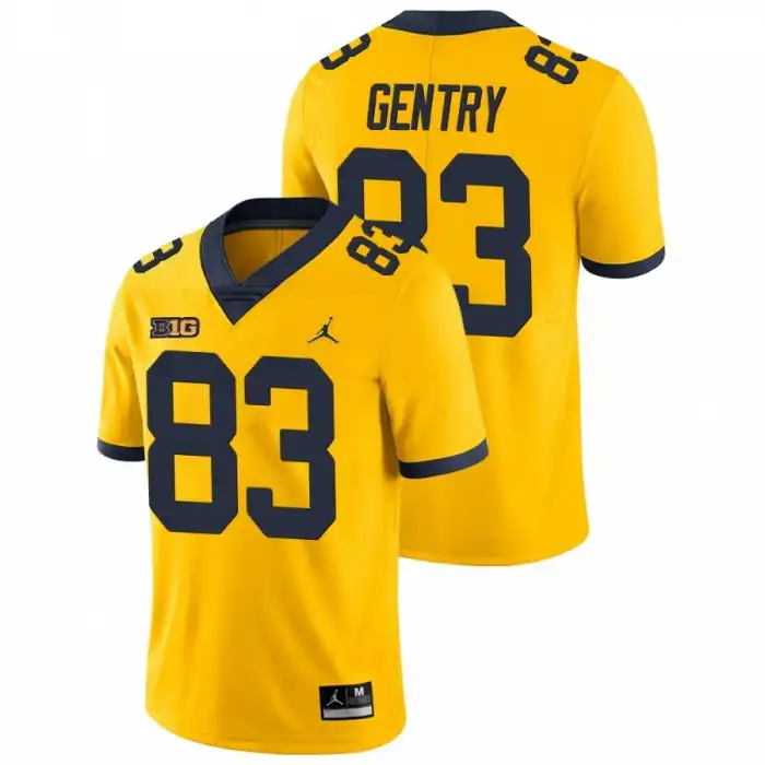 Michigan Wolverines Men's Zach Gentry #83 Game Yellow College Football Jersey 2415LOYA3