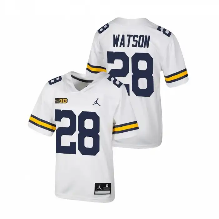 Michigan Wolverines Youth Brandon Watson #28 Untouchable White College Football Jersey 2415HFOO5